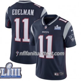 Miesten New England Patriots NFL Pelipaita Julian Edelman 11 Nike Sininen II 2019 Super Bowl LIII